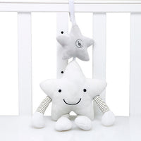 Plush Infant Toys Baby Development Giraffe Animal Handbells Rattles Handle Toys Stroller Hanging Teether Baby Toys 0-12 Months