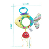 Plush Infant Toys Baby Development Giraffe Animal Handbells Rattles Handle Toys Stroller Hanging Teether Baby Toys 0-12 Months