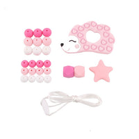 1 Set Silicone Beads Teething Rodent Food Grade BPA Free Fox Rabbit DIY Accessories Set Pacifier Chain Clips DIY Necklace Infant