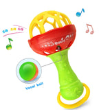 Coolplay Baby Toys Hand Hold Jingle Shaking Bell Hand Shake Bell Ring Baby Rattles Toys Newborn Baby 0- 12 Months Teether Toys