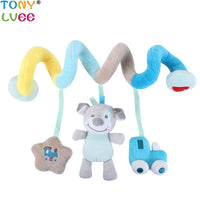 Soft Infant Crib Bed Stroller Toy Spiral Baby Toy For Newborns Car Seat Educational Rattles Baby Towel baby Toys 0-12 months