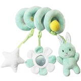 Rattles Mobile To Bed Baby Toys Cute Crib Stroller Spiral Newborn 0-12 Months Educational Cartoon Animals Soft Infant Rattle Toy