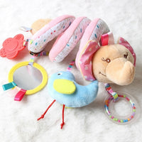 Rattles Mobile To Bed Baby Toys Cute Crib Stroller Spiral Newborn 0-12 Months Educational Cartoon Animals Soft Infant Rattle Toy