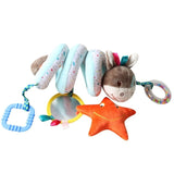 Rattles Mobile To Bed Baby Toys Cute Crib Stroller Spiral Newborn 0-12 Months Educational Cartoon Animals Soft Infant Rattle Toy