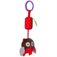 Plush Infant Toys Baby Development Giraffe Animal Handbells Rattles Handle Toys Stroller Hanging Teether Baby Toys 0-12 Months