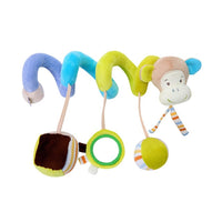 Rattles Mobile To Bed Baby Toys Cute Crib Stroller Spiral Newborn 0-12 Months Educational Cartoon Animals Soft Infant Rattle Toy