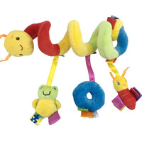 Rattles Mobile To Bed Baby Toys Cute Crib Stroller Spiral Newborn 0-12 Months Educational Cartoon Animals Soft Infant Rattle Toy