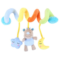 Plush Infant Toys Baby Development Giraffe Animal Handbells Rattles Handle Toys Stroller Hanging Teether Baby Toys 0-12 Months