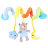 Plush Infant Toys Baby Development Giraffe Animal Handbells Rattles Handle Toys Stroller Hanging Teether Baby Toys 0-12 Months