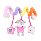 Plush Infant Toys Baby Development Giraffe Animal Handbells Rattles Handle Toys Stroller Hanging Teether Baby Toys 0-12 Months