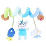 Plush Infant Toys Baby Development Giraffe Animal Handbells Rattles Handle Toys Stroller Hanging Teether Baby Toys 0-12 Months