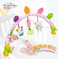 Cartoon Baby Crib Mobiles Rattles Music Educational Toys Bed Bell Carousel for Cots Infant Baby Toys 0-12 Months for Newborns