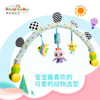 Cartoon Baby Crib Mobiles Rattles Music Educational Toys Bed Bell Carousel for Cots Infant Baby Toys 0-12 Months for Newborns