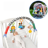 Cartoon Baby Crib Mobiles Rattles Music Educational Toys Bed Bell Carousel for Cots Infant Baby Toys 0-12 Months for Newborns