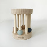 Strong goods ins package explosive liewood export beech wood ring baby pure solid wood hand ring toy baby  L