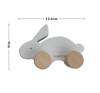 Strong goods ins package explosive liewood export beech wood ring baby pure solid wood hand ring toy baby  L